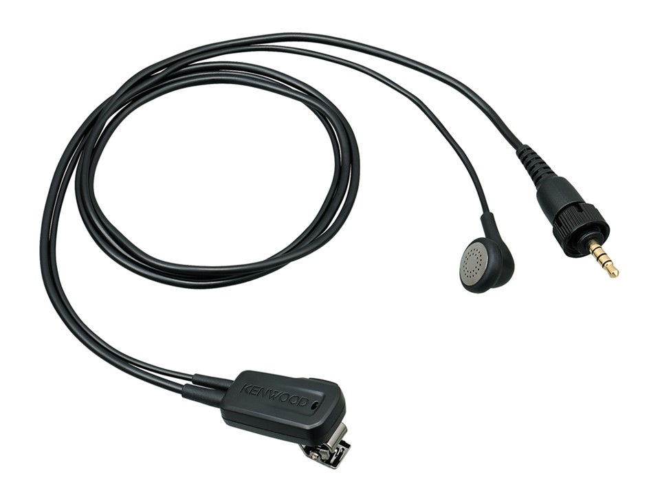Walkies4Events - Kenwood EMC-13 oortje met MP3-oorstukje en daspeldmicrofoon voor TK-3601D