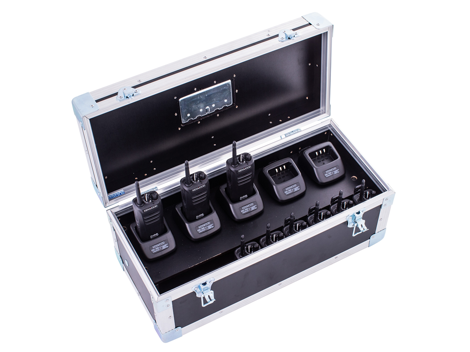 Walkies4Events - Flight case avec 5 chargeurs simples intégrés