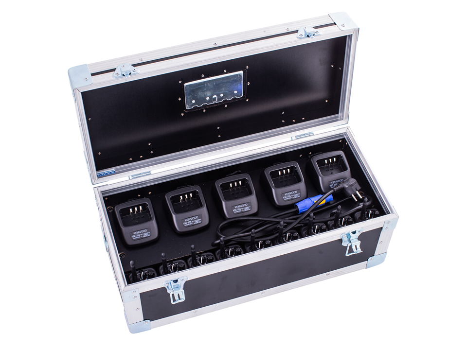 Walkies4Events - FC5 Flightcase met 5 ingebouwde laadpunten