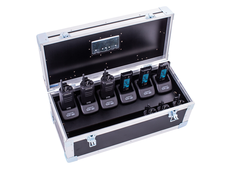 Walkies4Events - Flight case avec 6 chargeurs simples intégrés