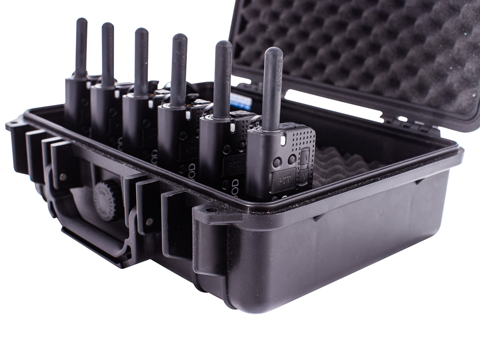 Walkies4Events - Koffer met set 6 x Kenwood PKT-23E - Detail